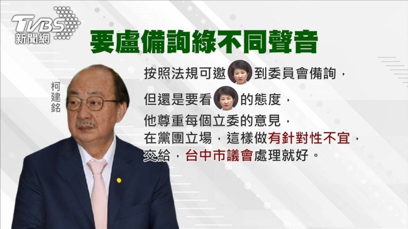 綠委邀盧秀燕備詢「瘦肉精」　柯建銘：太針對