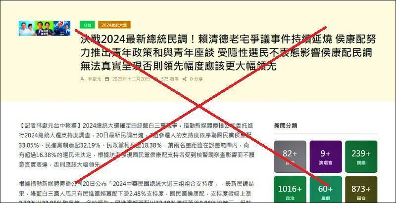 直通國台辦！配合中共製假民調 「記者」與「民調專家」起訴