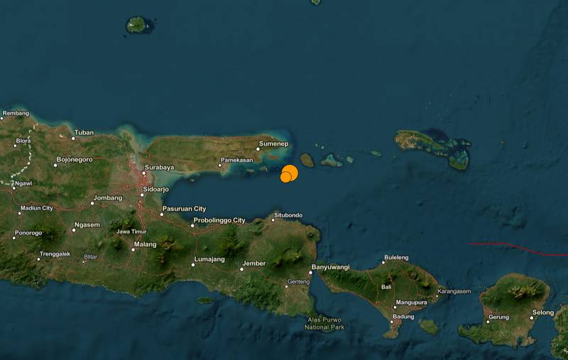 菲律賓剛震完！印尼爪哇島外海規模6.0強震 深度僅13.9公里