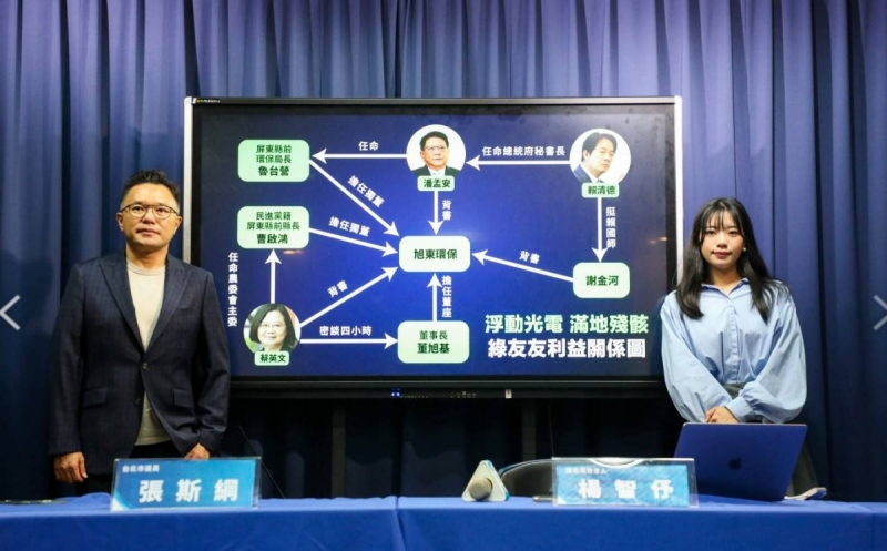 海上光電滿地殘骸　國民黨揭背後綠友友利益關係