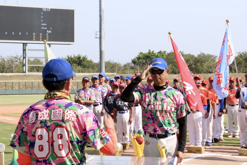 114年理事長盃全國長青棒球錦標賽臺南開打 黃偉哲勉選手有最好表現