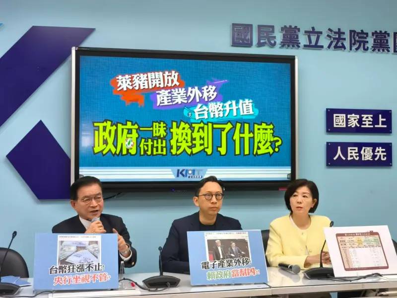 台幣狂升　藍：擴編930億特別預算、普發1萬