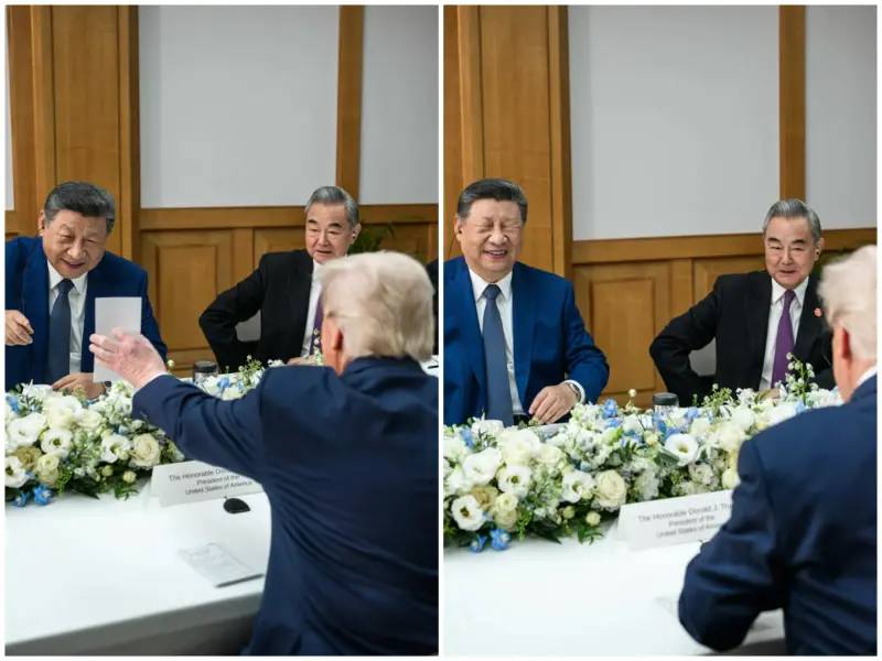 川普秀「神秘小卡」!習近平笑瞇眼掀熱議